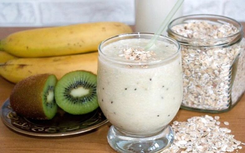 fruit smoothie with oats for weight loss
