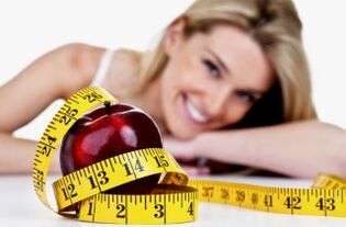 apple and centimeter to lose weight