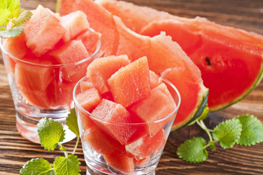 sliced ​​watermelon for weight loss