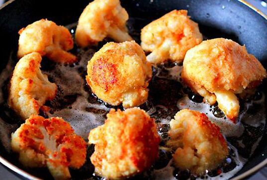 breaded cauliflower to lose weight in pp
