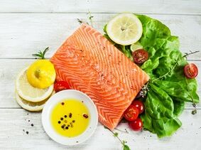 The protein diet menu includes fish.
